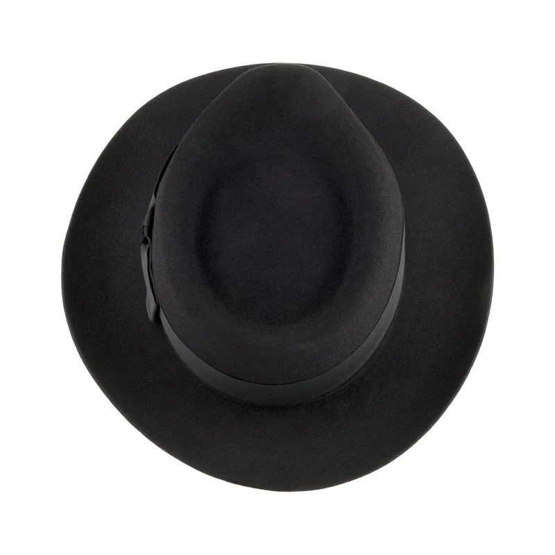 Chapeau Fedora en Fourrure Feutrée Casablanca noir CHRISTYS