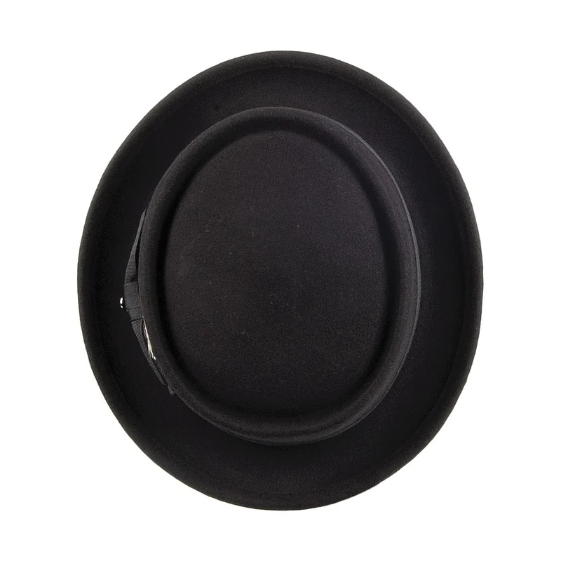 Chapeau Pork Pie en Laine noir JAXON & JAMES
