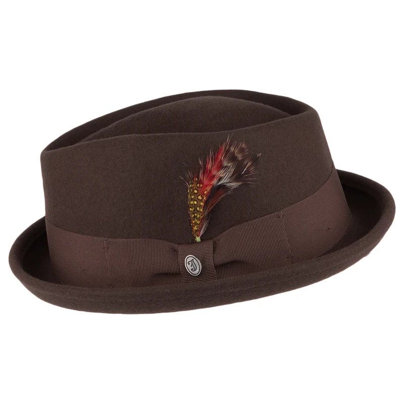 Chapeau Pork Pie Déformable Diamond Crown marron JAXON & JAMES