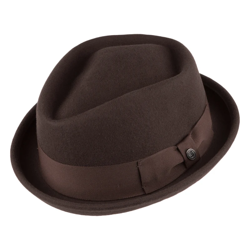 Chapeau Pork Pie Déformable Diamond Crown marron JAXON & JAMES