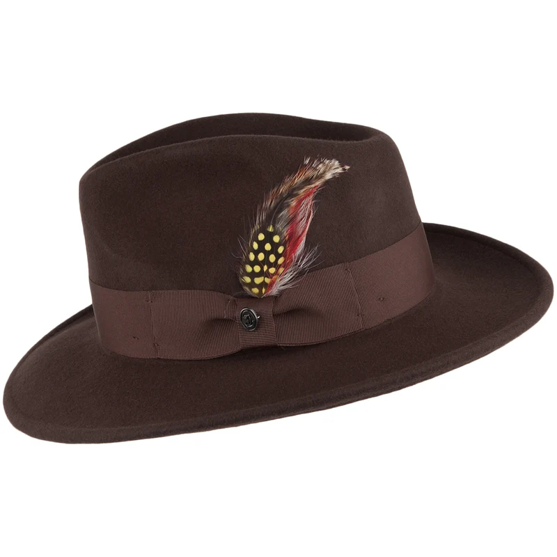 Chapeau Fedora Ford marron JAXON & JAMES