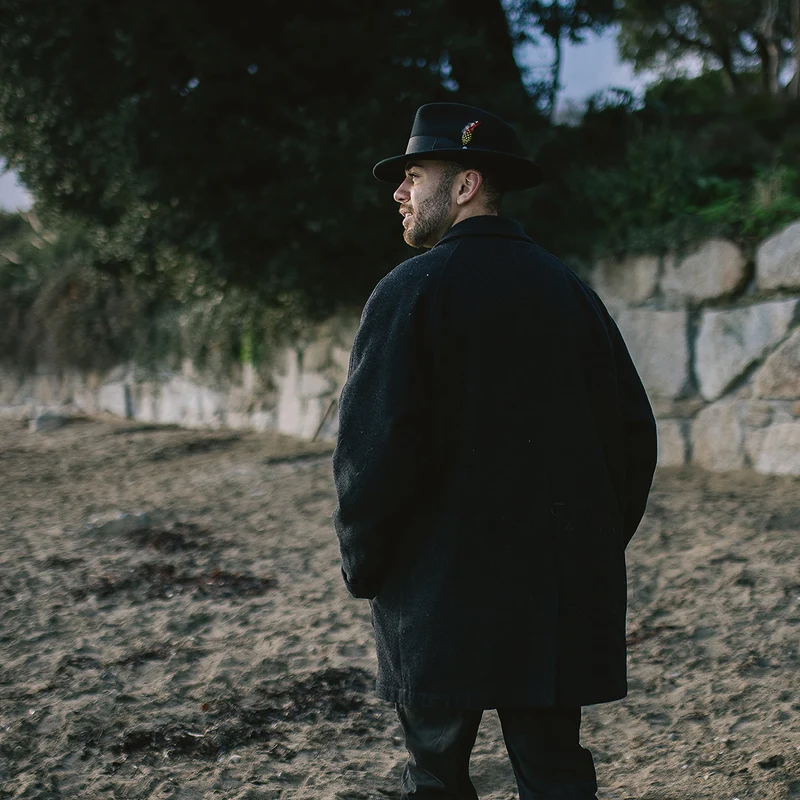 Chapeau Fedora en Laine Feutrée Déformable C-Crown noir JAXON & JAMES