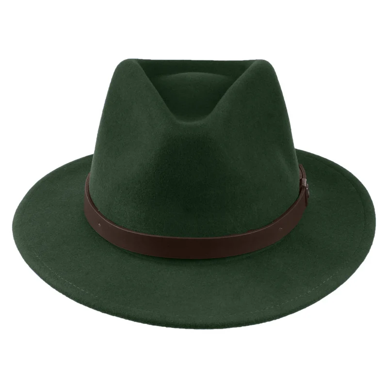 Chapeau Fedora en Laine Feutrée Messer mousse BRIXTON