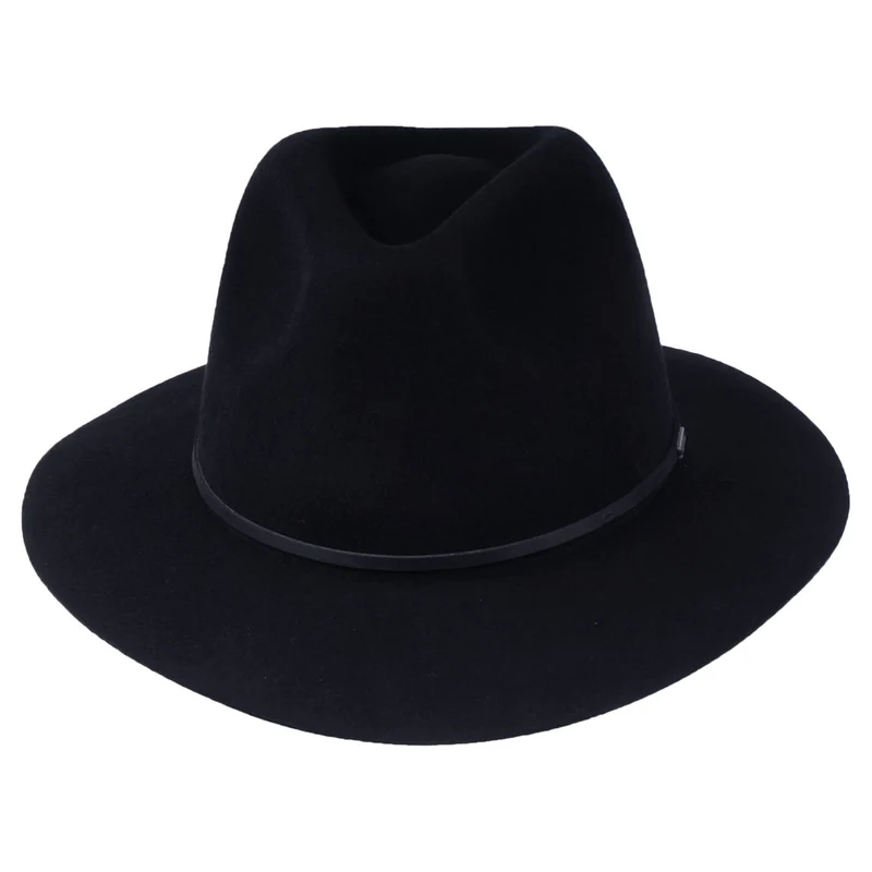 Chapeau Fedora en Laine Feutrée Wesley noir BRIXTON