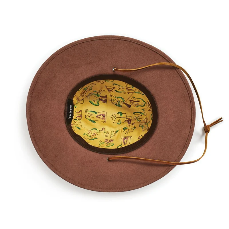 Chapeau Australien Lucas Beaufort Field marron BRIXTON