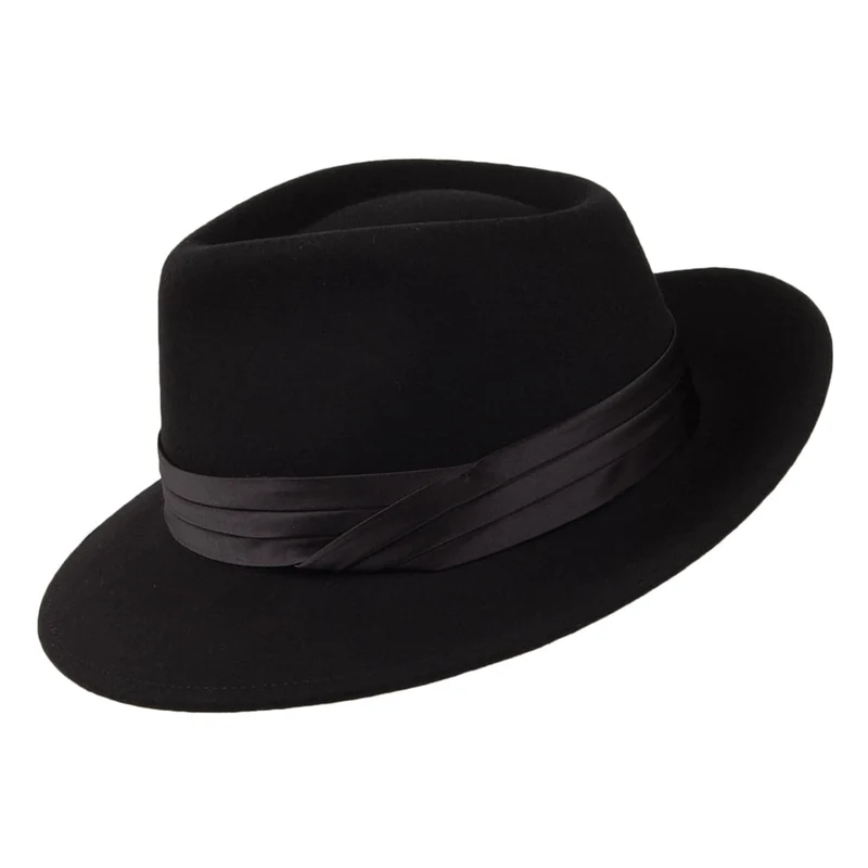 Chapeau Fedora en Laine Feutrée Goodman noir BRIXTON
