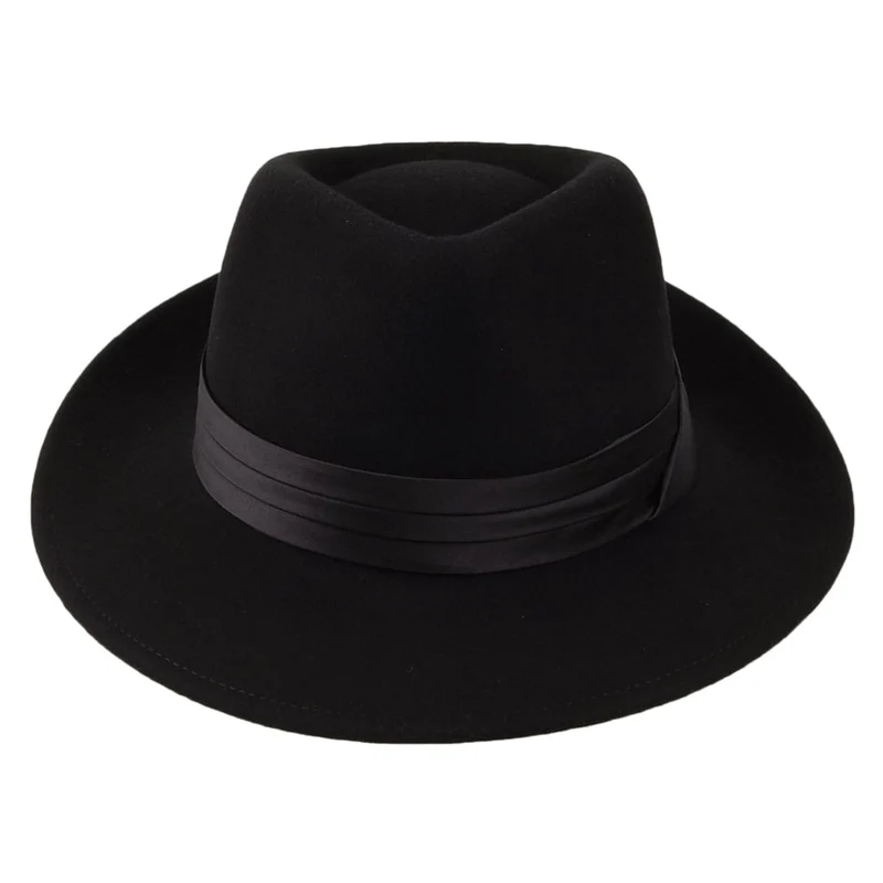 Chapeau Fedora en Laine Feutrée Goodman noir BRIXTON