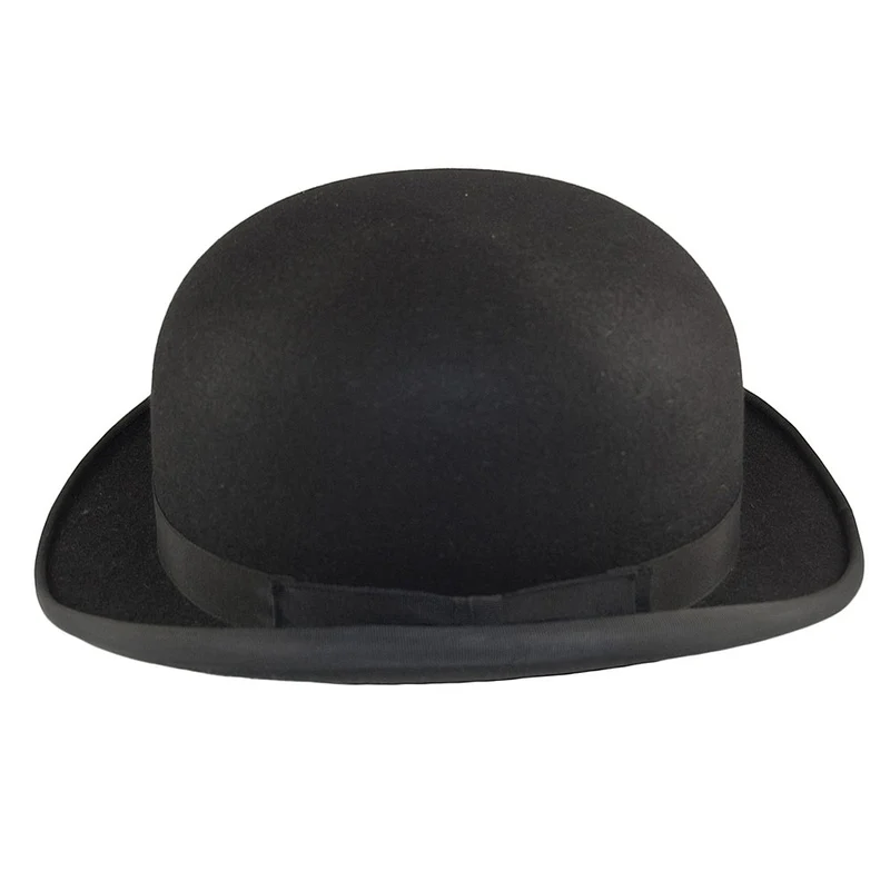Chapeau Melon en Fourrure Feutrée noir CHRISTYS