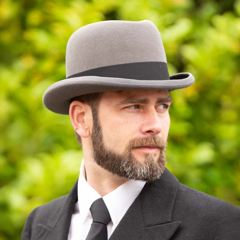 Chapeau Homburg Churchill gris DENTON