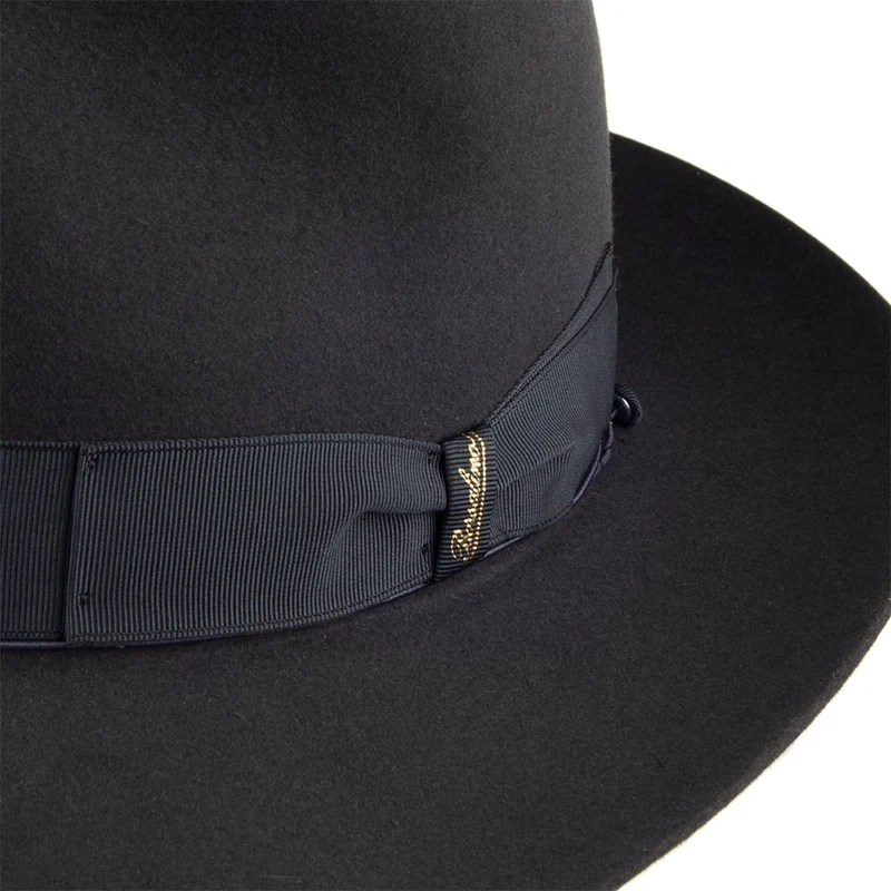 Chapeau Fedora en Fourrure Feutrée Avalon anthracite BORSALINO