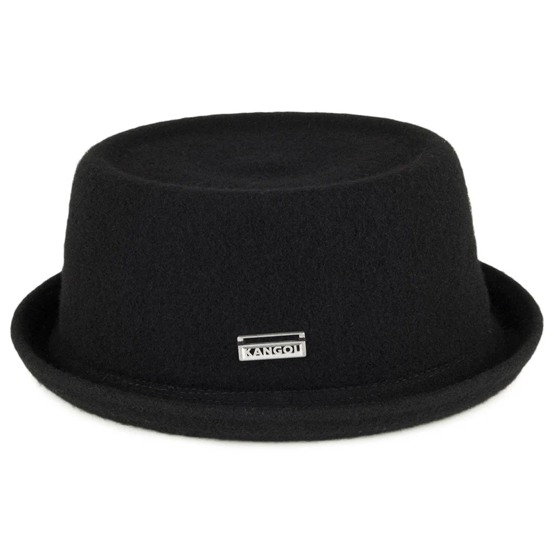 Chapeau Pork Pie en Laine Mowbray noir KANGOL