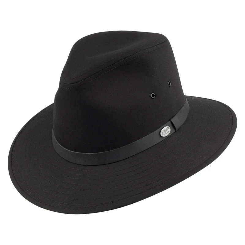 Chapeau Fedora Safari Hydrofuge Dalton noir BAILEY