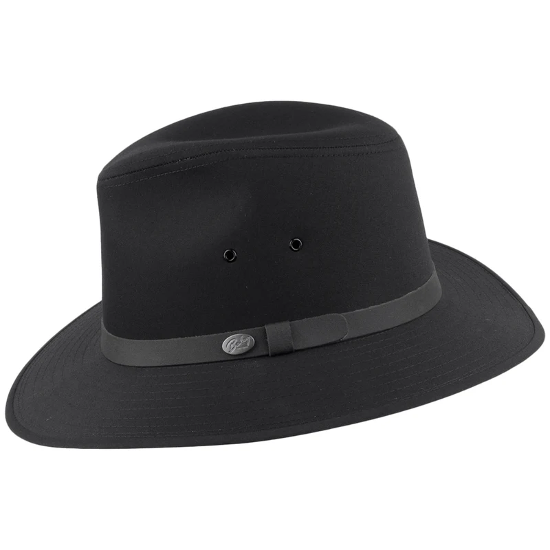 Chapeau Fedora Safari Hydrofuge Dalton noir BAILEY