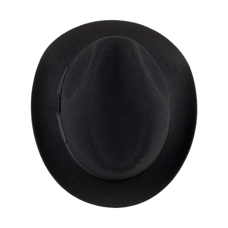 Chapeau Trilby en Fourrure Feutrée Draper noir SIGNES