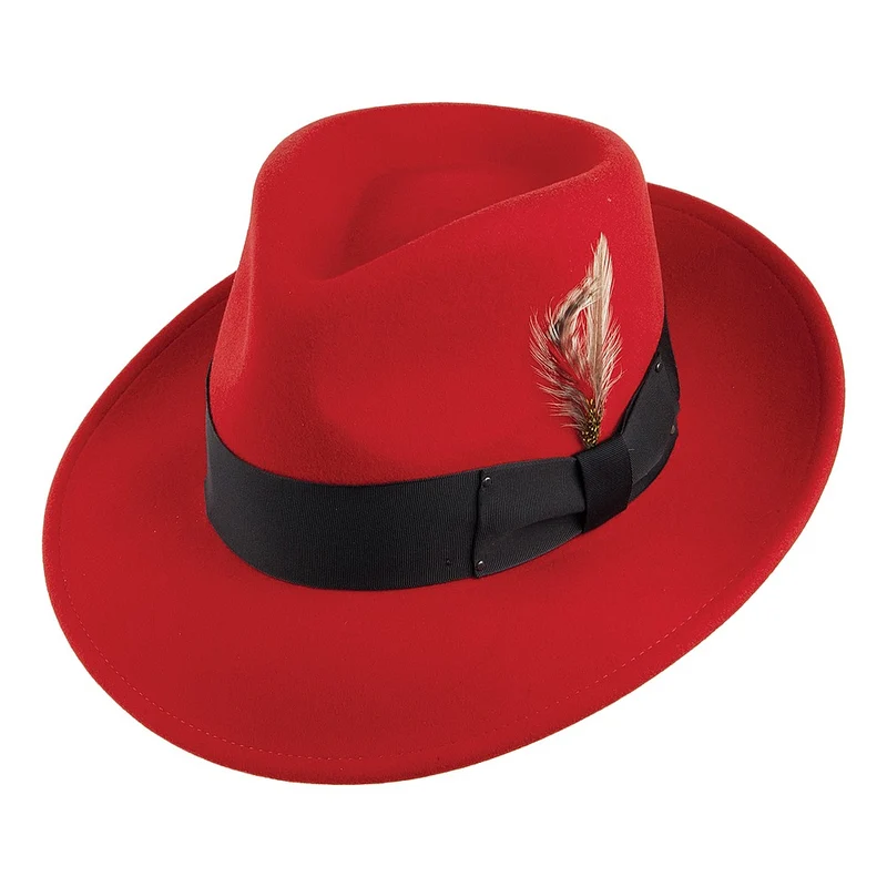 Chapeau Fedora Déformable 7002 rouge BAILEY