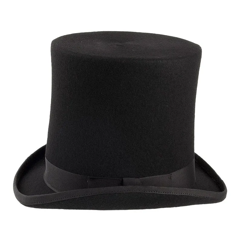 Chapeau Haut de Forme Stove Pipe noir DENTON