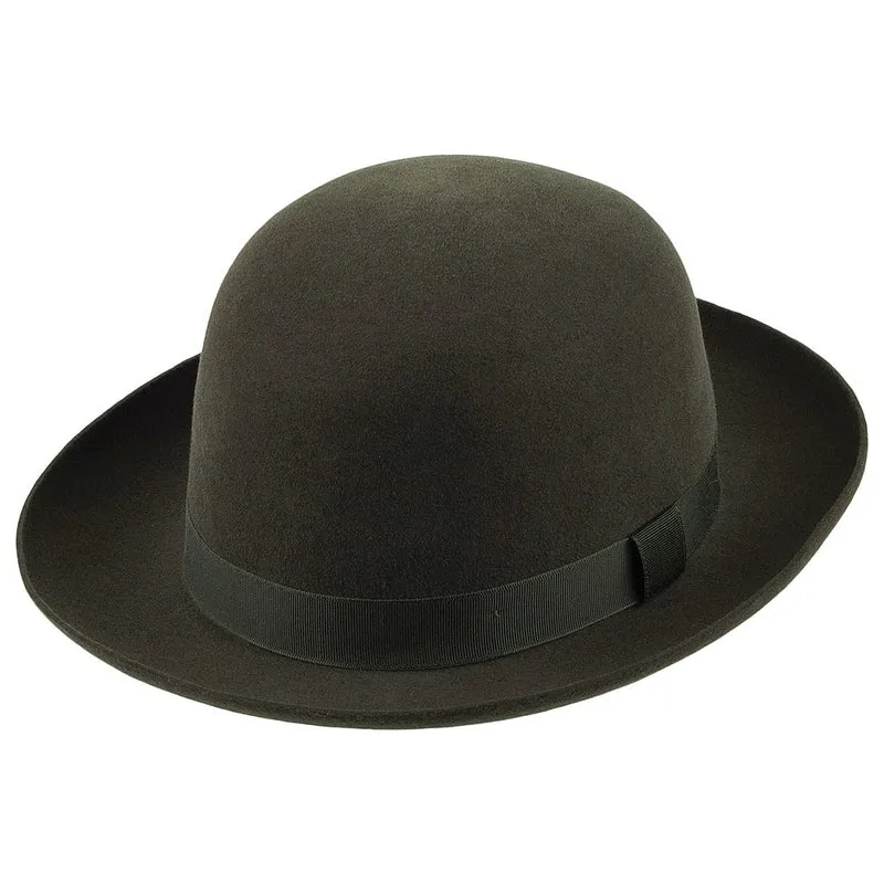 Chapeau Fedora en Fourrure Feutrée Foldaway vert foncé CHRISTYS
