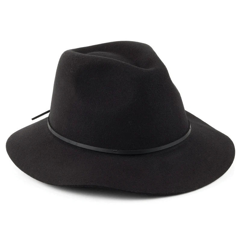 Chapeau Fedora Wesley noir BRIXTON
