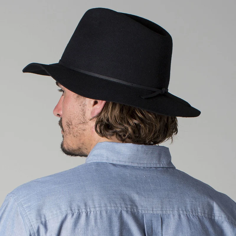 Chapeau Fedora Wesley noir BRIXTON