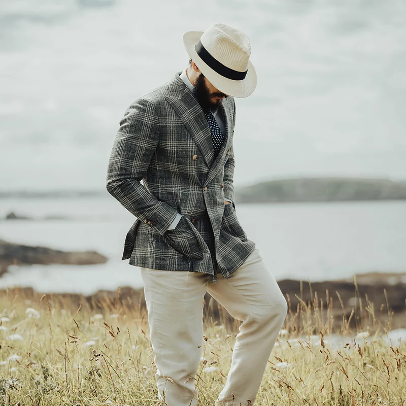 Chapeau Fedora Été en Paille Summer C- Crown naturel JAXON & JAMES