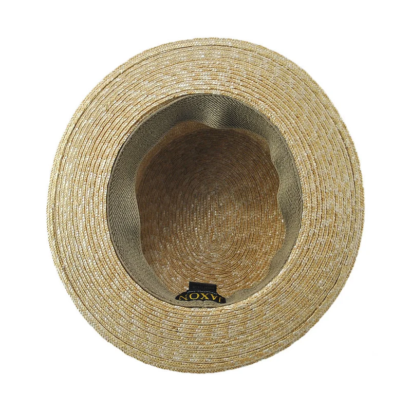 Chapeau Canotier en Paille avec Bandeau à Rayures naturel JAXON & JAMES