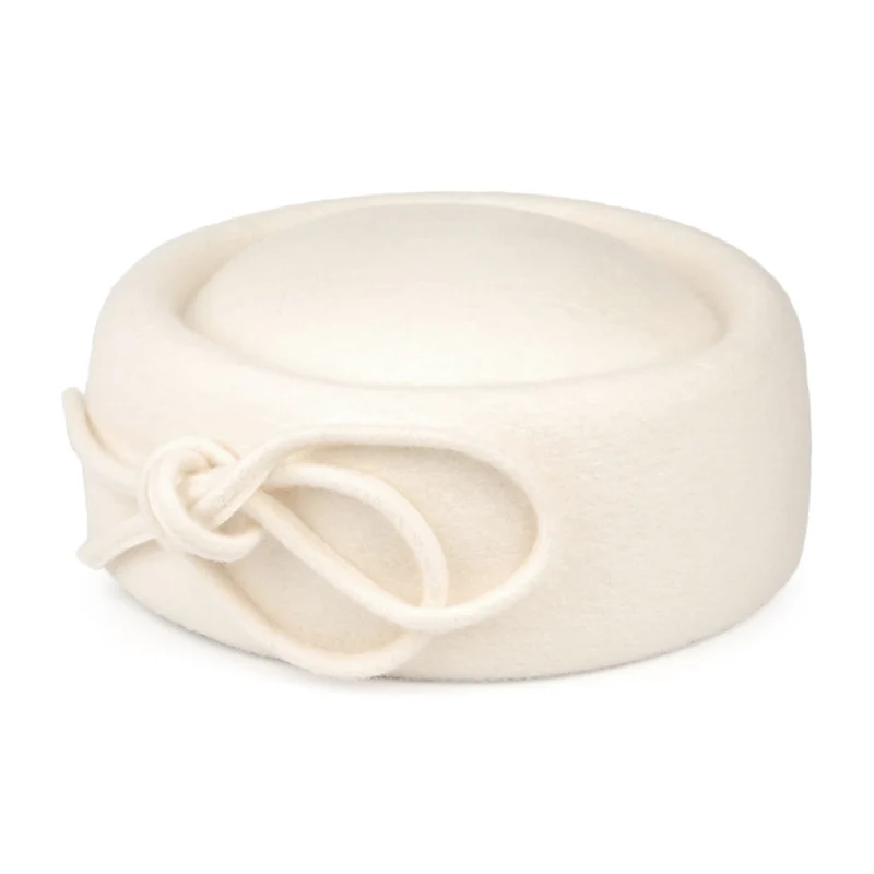 Chapeau Calot Bouvier en Laine blanc hiver WHITELEY