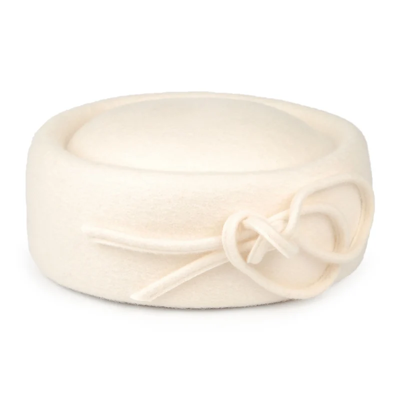 Chapeau Calot Bouvier en Laine blanc hiver WHITELEY