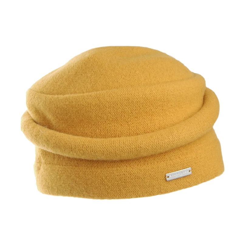 Chapeau Cloche Hiver Doux moutarde SEEBERGER
