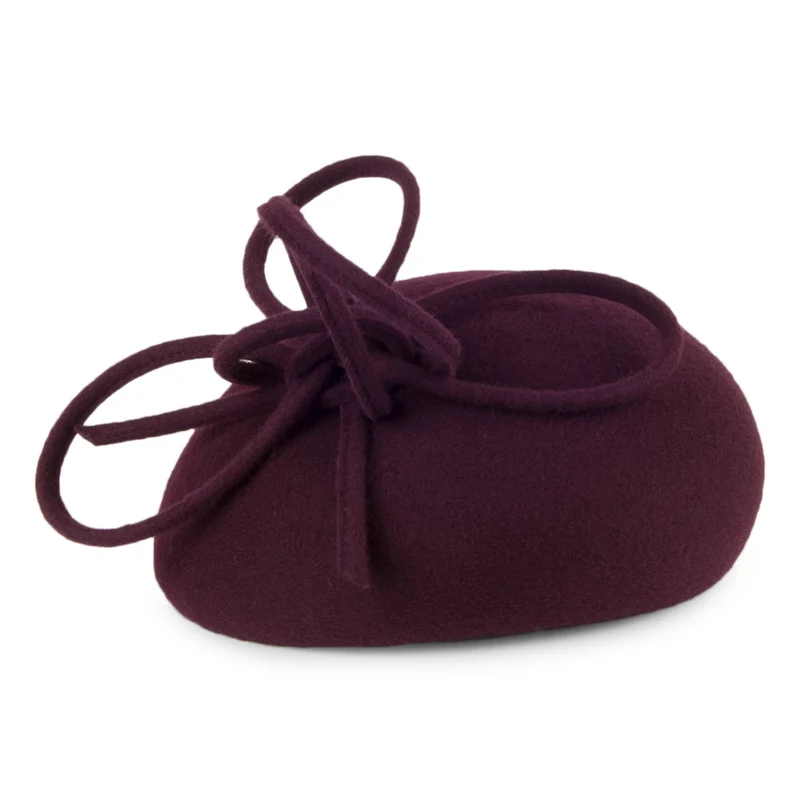 Chapeau Calot en Laine avec Boucles Rosey mûre WHITELEY