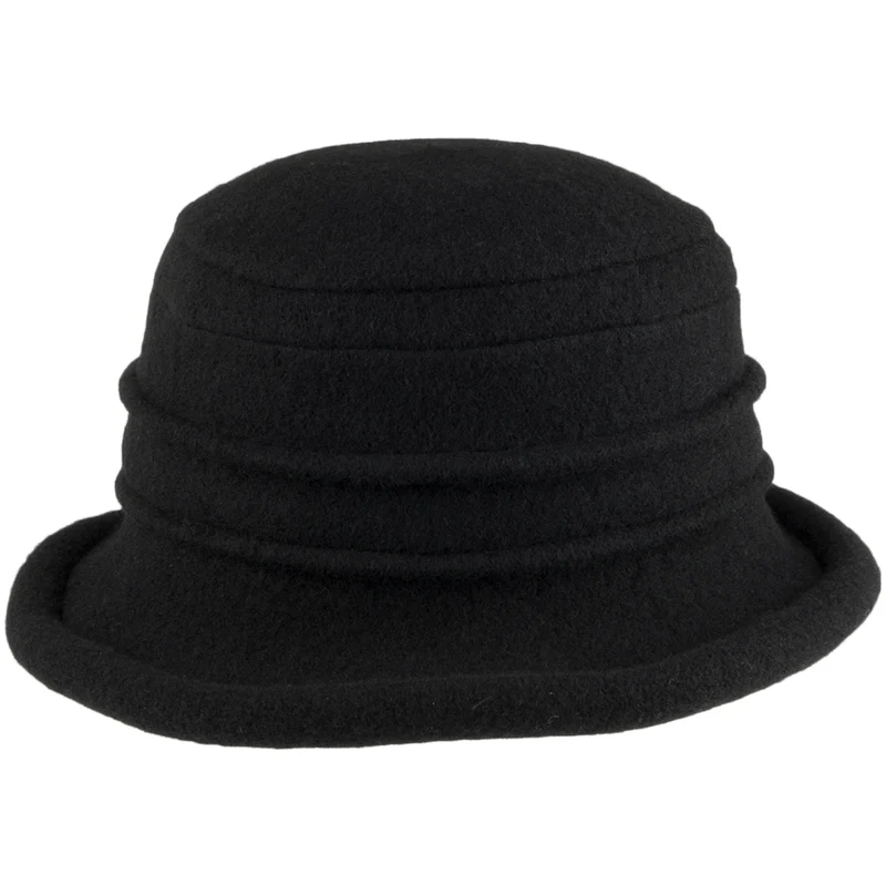 Chapeau Cloche en Laine Tula noir SCALA