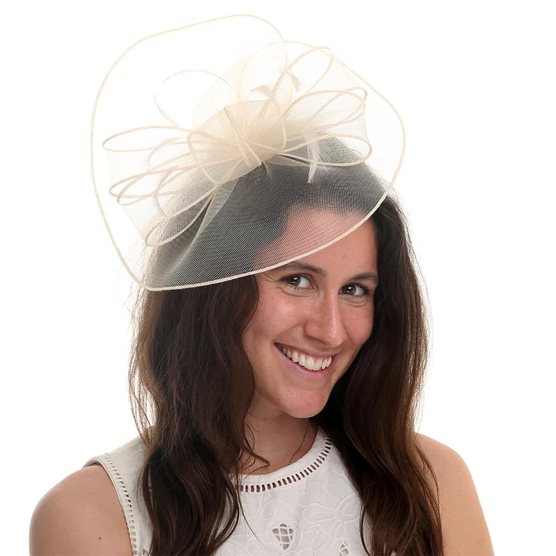 Chapeau Bibi Isadora champagne JANE ANNE DESIGNS