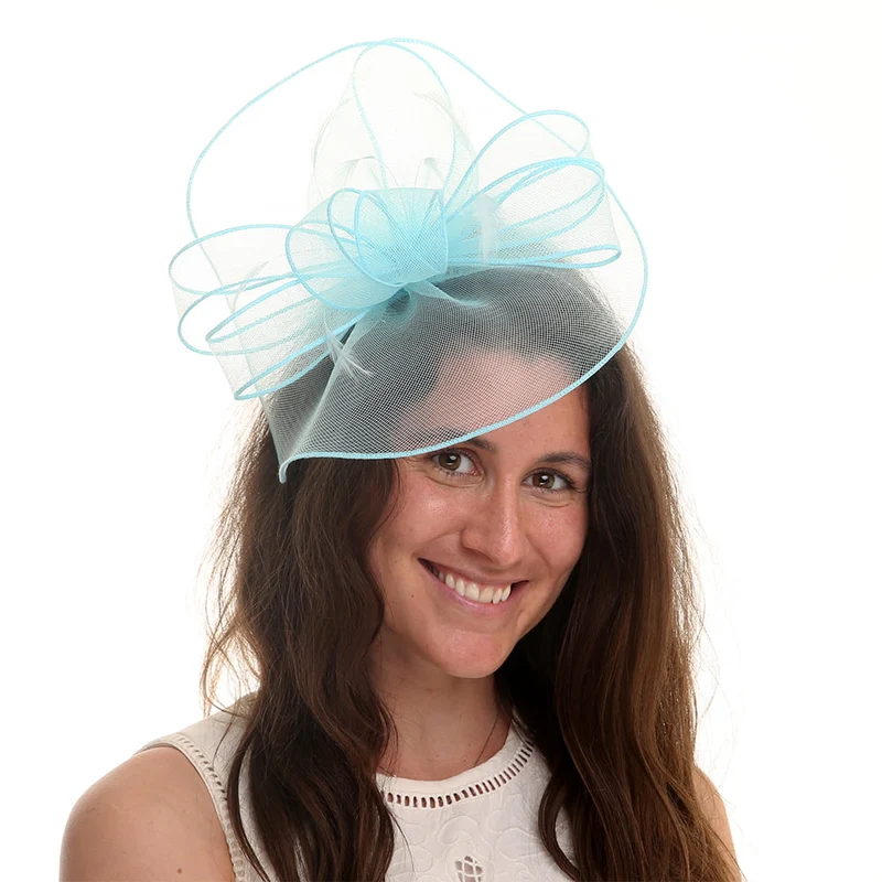 Chapeau Bibi Isadora bleu glacé JANE ANNE DESIGNS