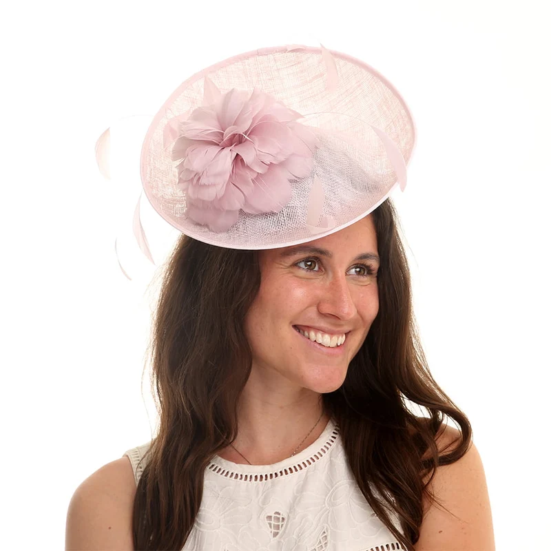 Chapeau Bibi Disque Carnation orchidée JANE ANNE DESIGNS