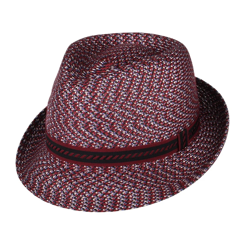 Chapeau Trilby Mannes rouge profond BAILEY