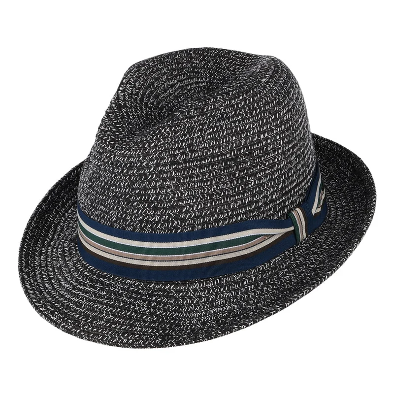 Chapeau Fedora Salem gris foncé-mélangé BAILEY