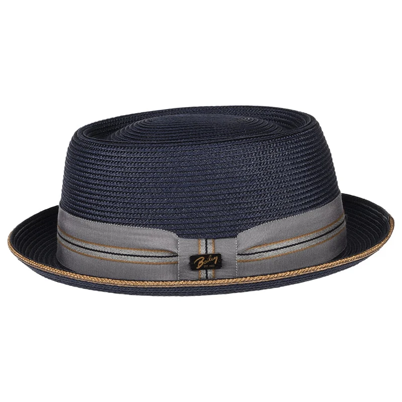 Chapeau Pork Pie Carver bleu marine BAILEY