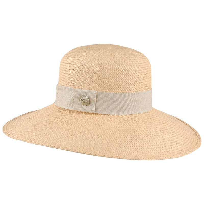 Chapeau Capeline Panama à Bord Large Cuenca Edie naturel CHRISTYS