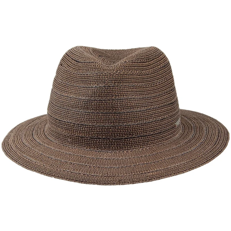 Chapeau Fedora Été noir-naturel SEEBERGER