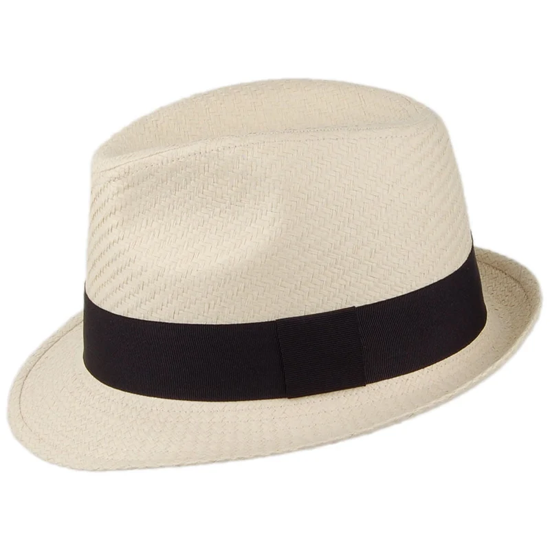 Chapeau Trilby en Paille décoloré FAILSWORTH
