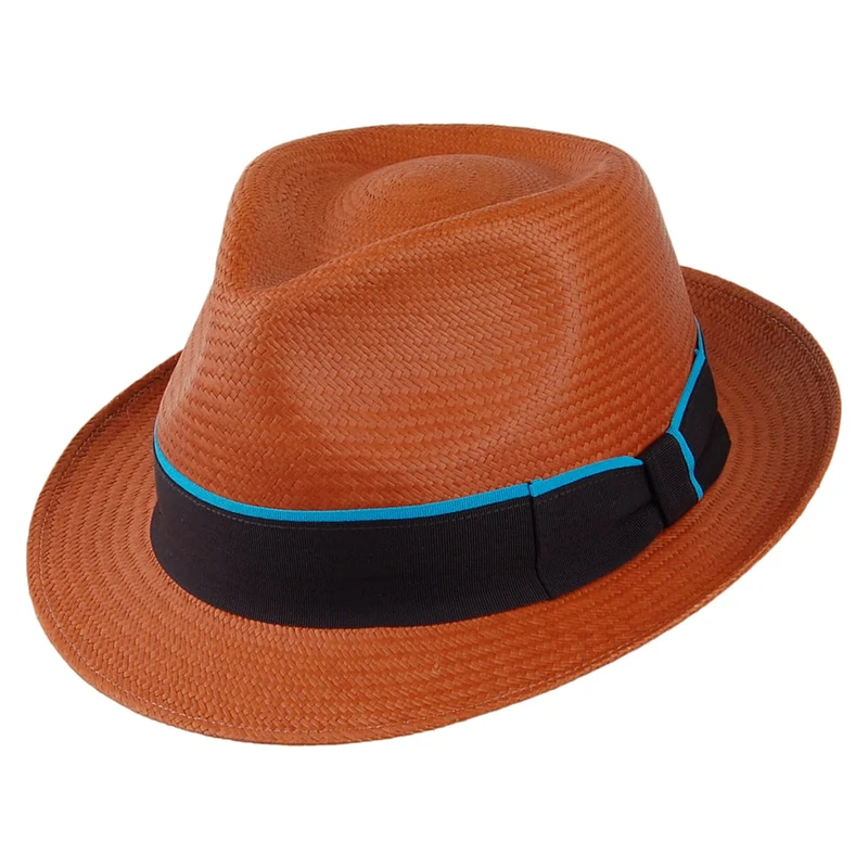 Chapeau Trilby Panama ambre FAILSWORTH