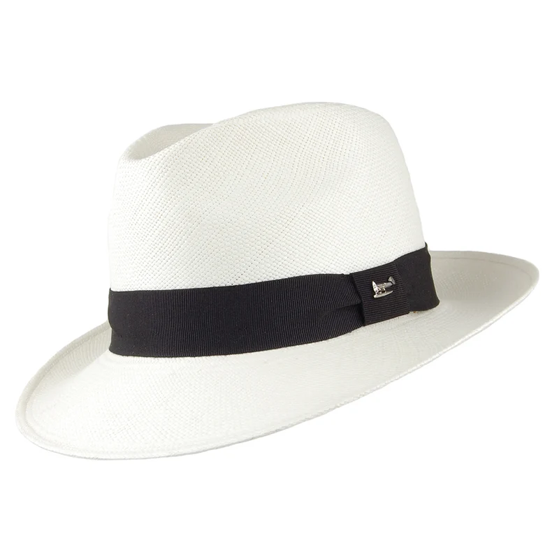 Chapeau Fedora Panama Good Wood décoloré WHITELEY