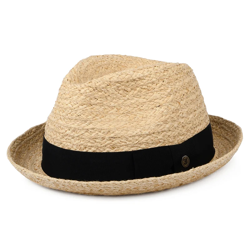 Chapeau Trilby en Raphia Saybrook naturel JAXON & JAMES