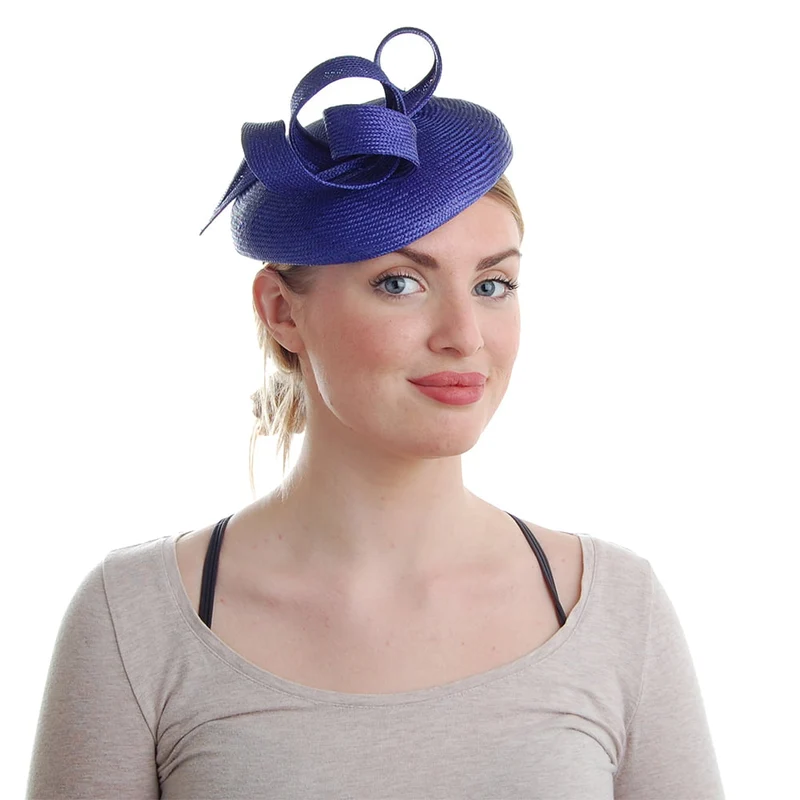 Chapeau Calot Genevieve bleu cobalt FAILSWORTH