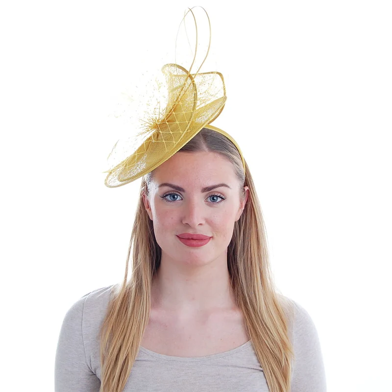 Chapeau Bibi Perdita jaune FAILSWORTH