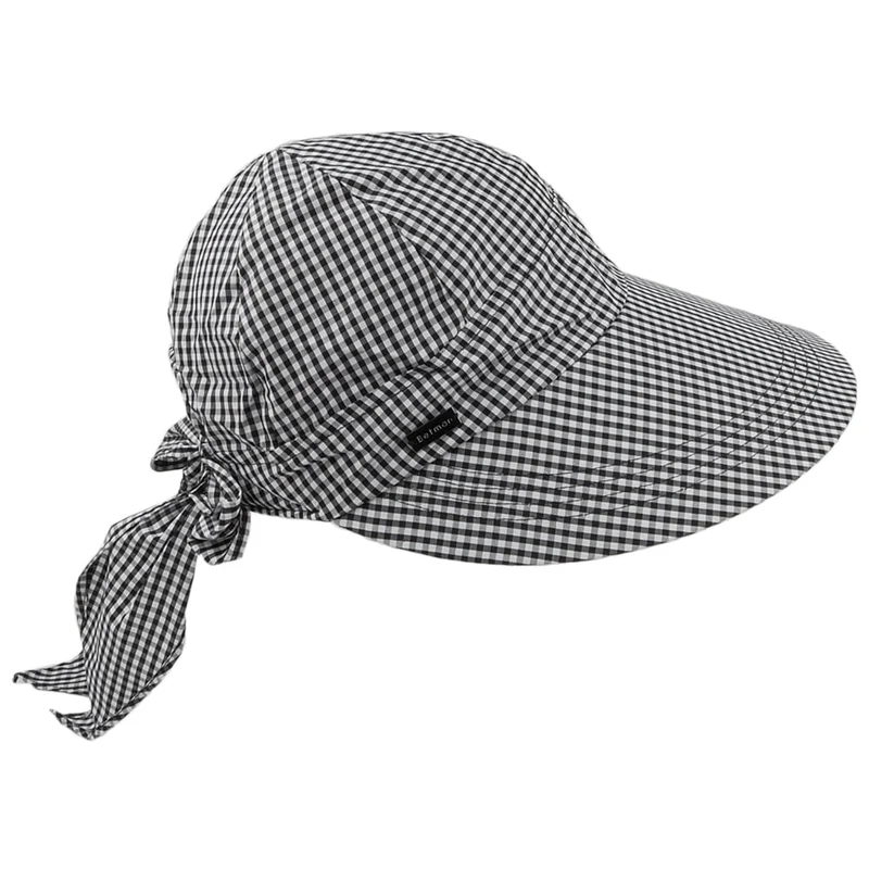 Visière Face Framer Vichy noir-blanc BETMAR