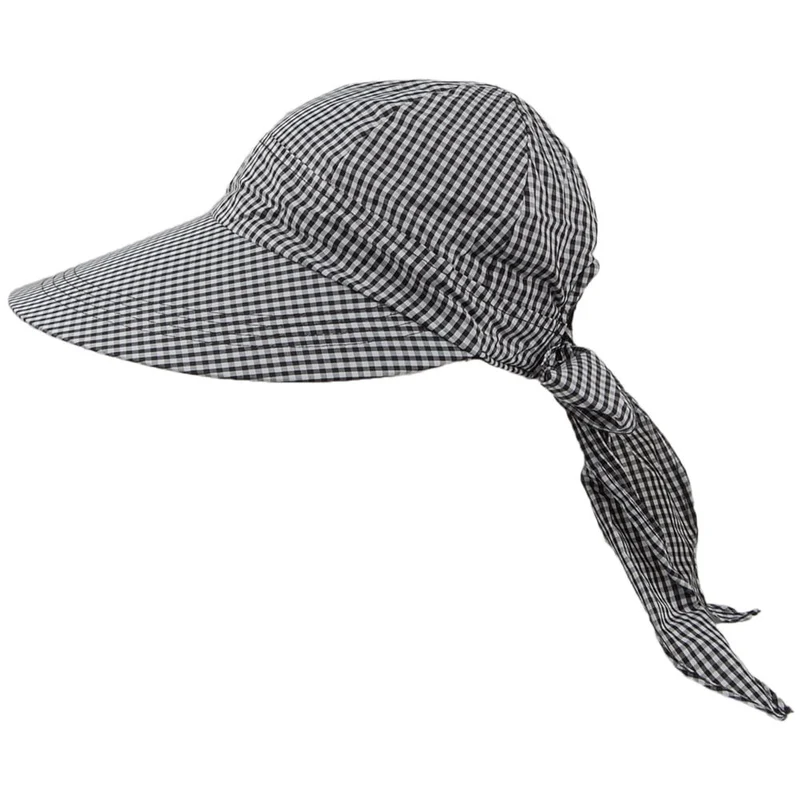 Visière Face Framer Vichy noir-blanc BETMAR