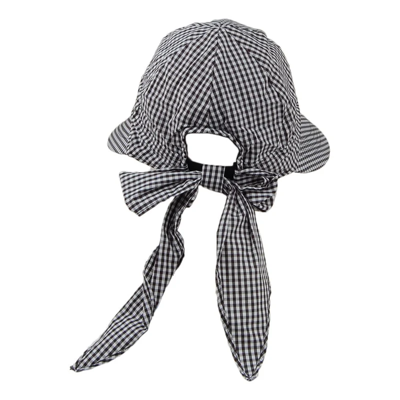 Visière Face Framer Vichy noir-blanc BETMAR