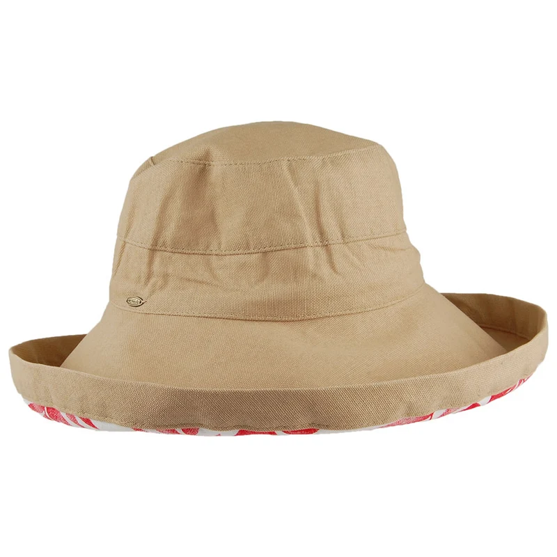 Chapeau Été Pliable en Coton Aninata sable du désert SCALA