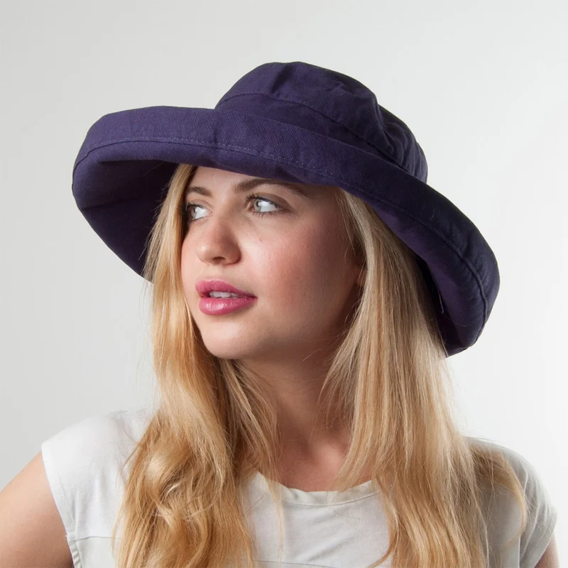 Chapeau Été Pliable Lanikai bleu marine SCALA