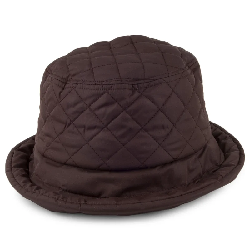 Chapeau de Pluie Matelassé Imperméable Maia chocolat SCALA